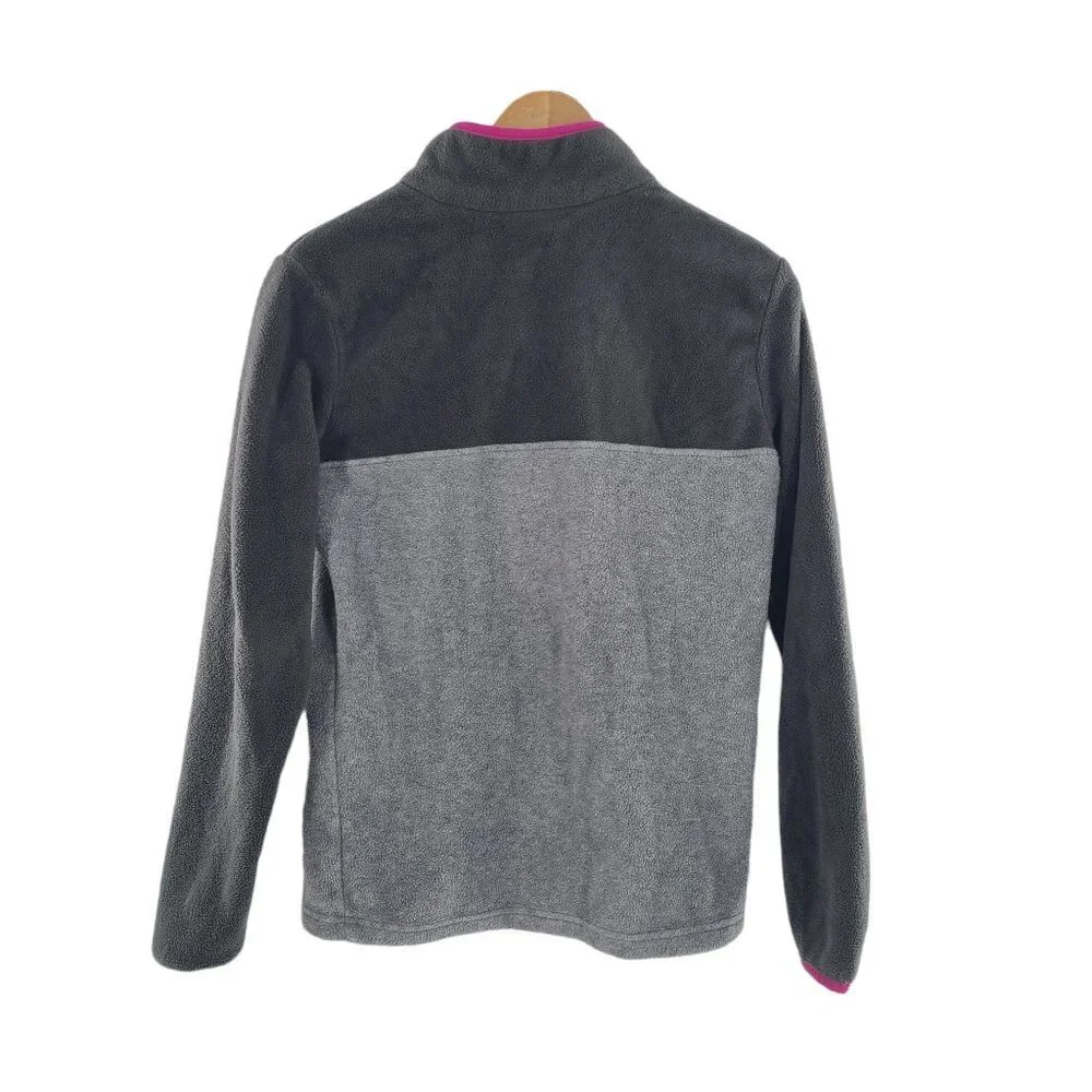 Columbia Women's Benton Springs Half‎ Snap Pullover Medium Gray Mock neck Fleece